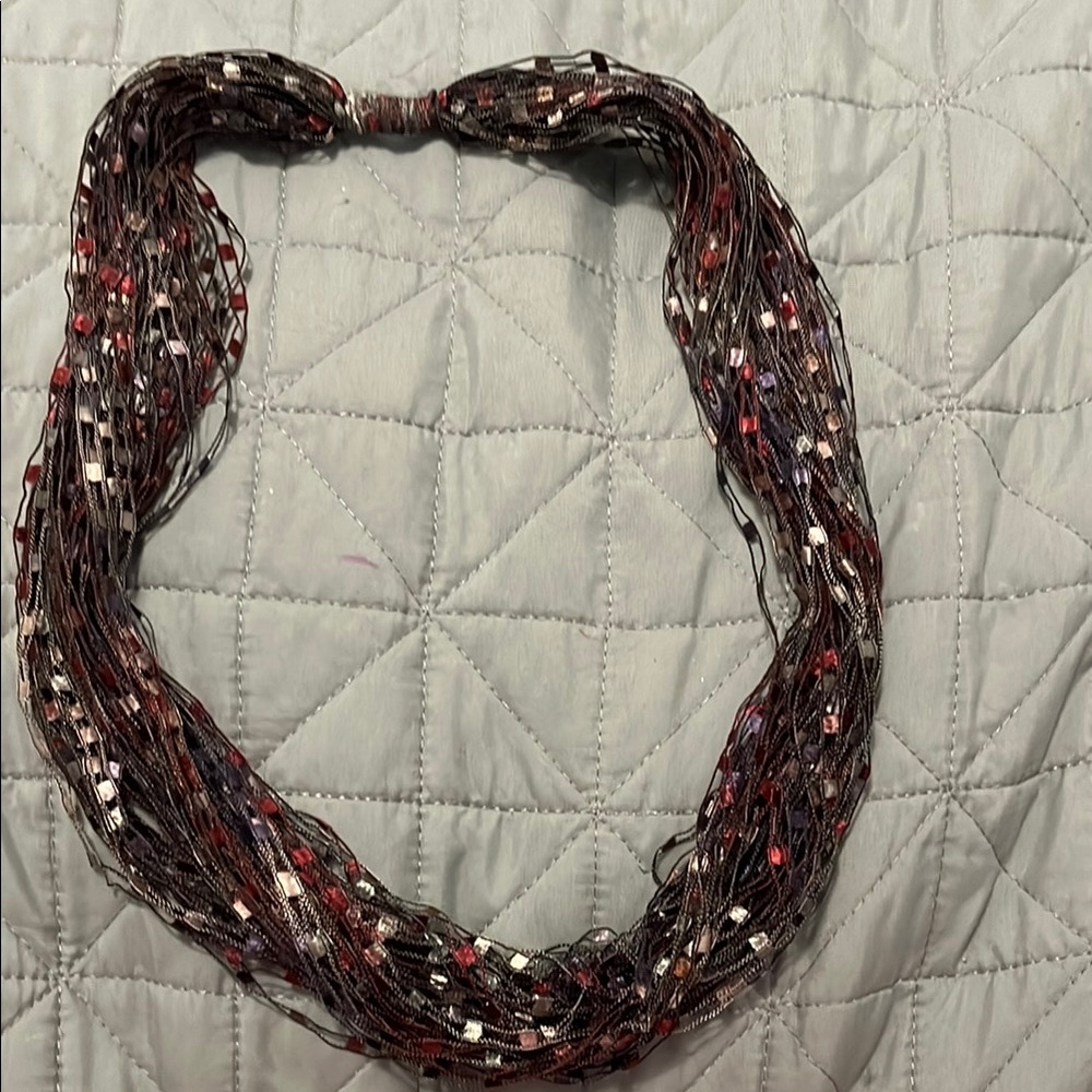 Multicolor Fabric Necklace